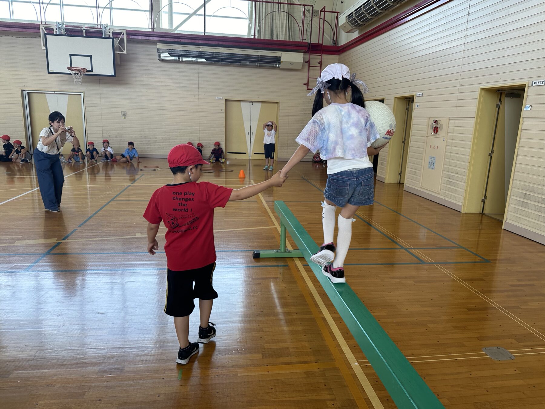 吉岡小学校との合同学習 1枚目写真