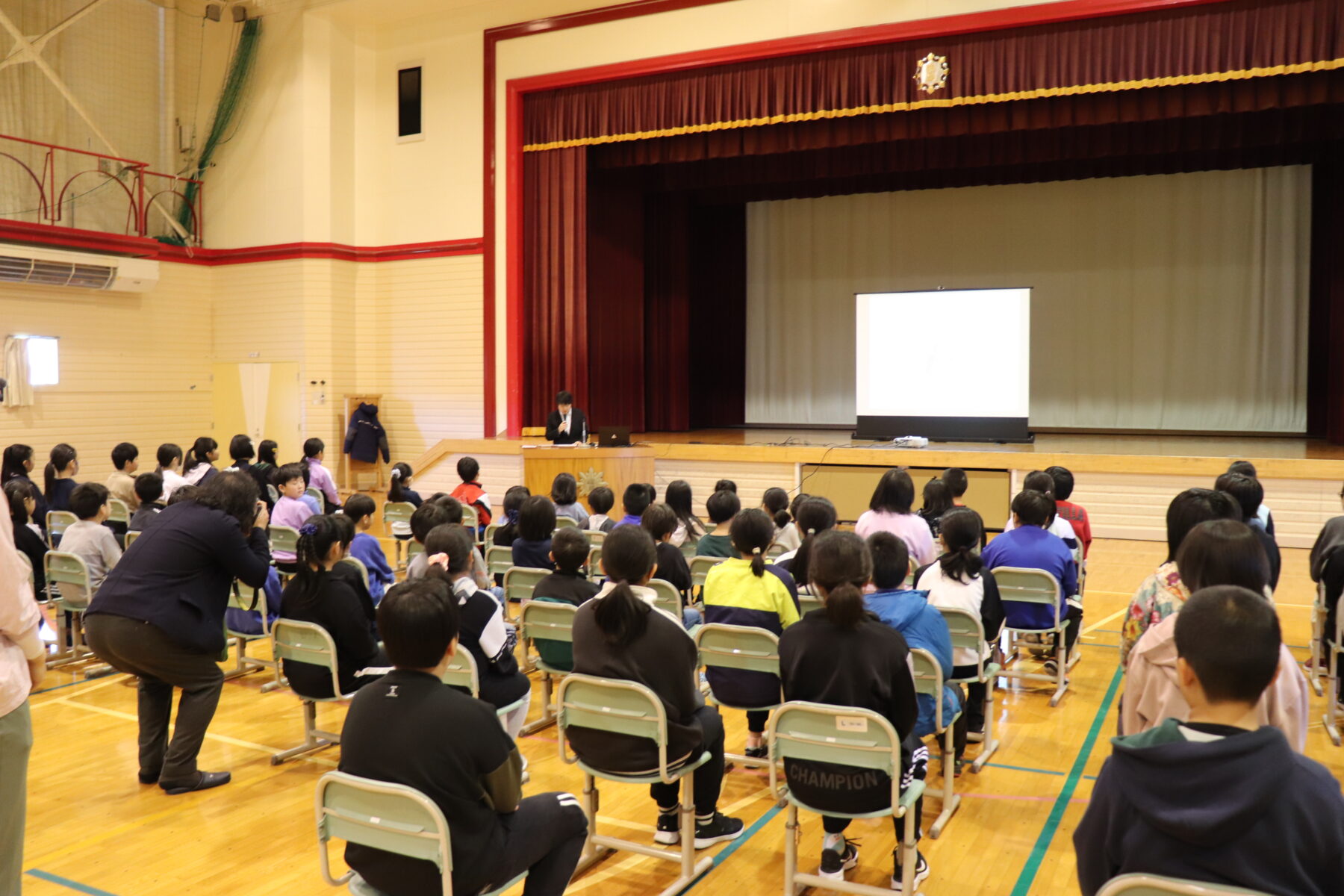 長浦校長先生の南極壮行会 2枚目写真