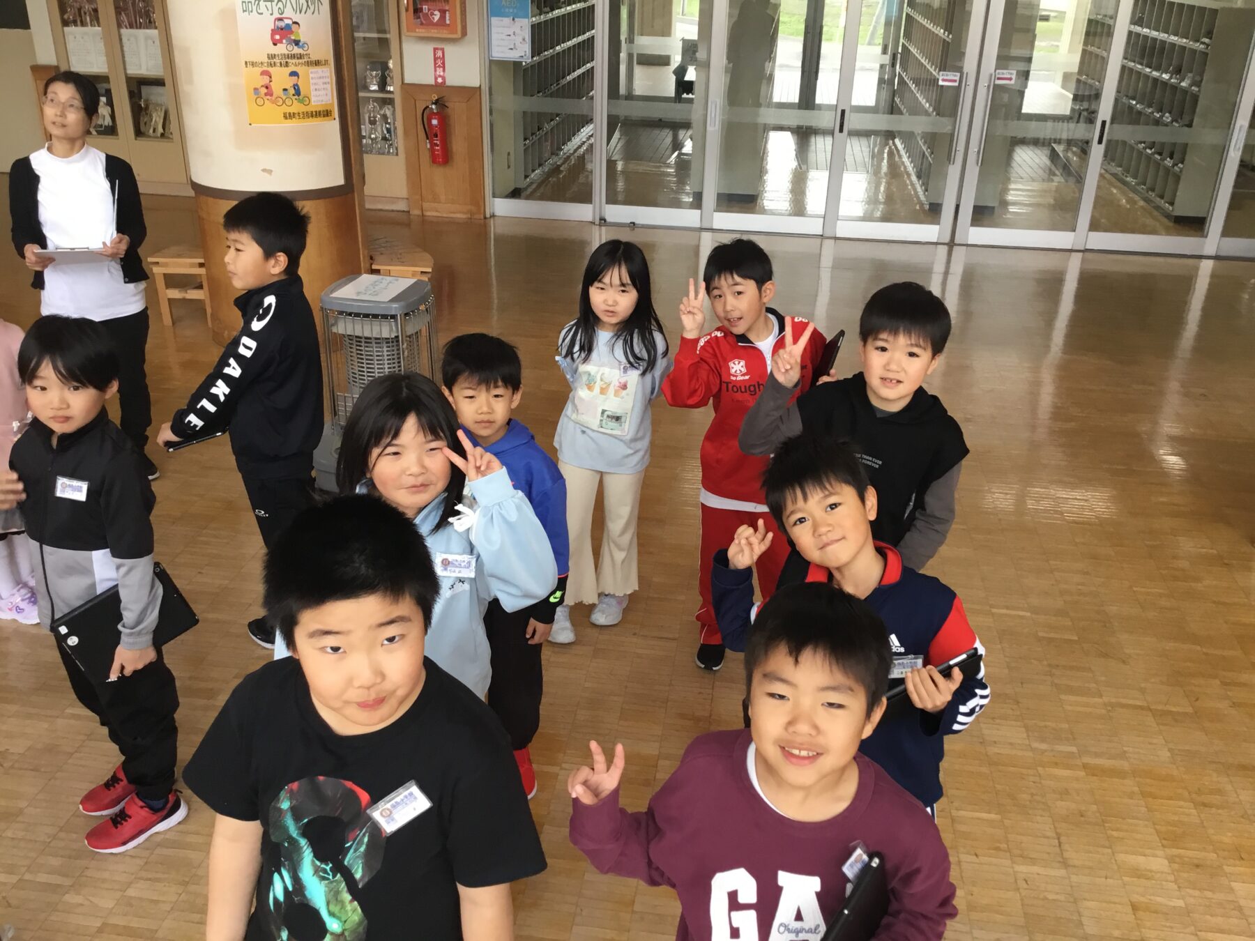 １年生の校内探検 3枚目写真