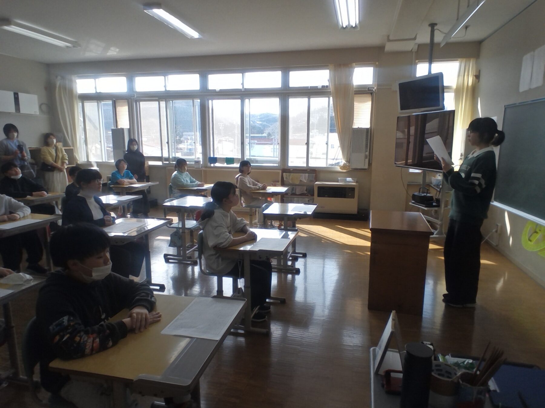 今年度最後の授業参観が行われました 5枚目写真