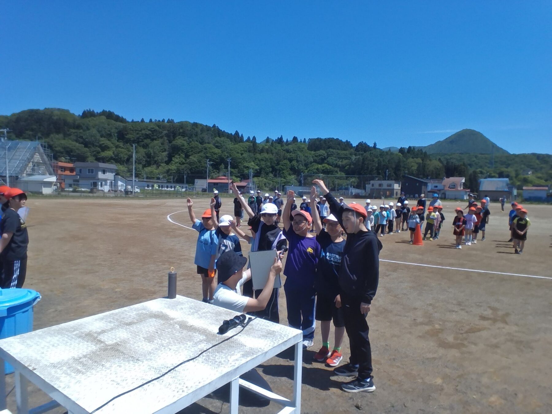 運動会全体練習が始まりました 3枚目写真