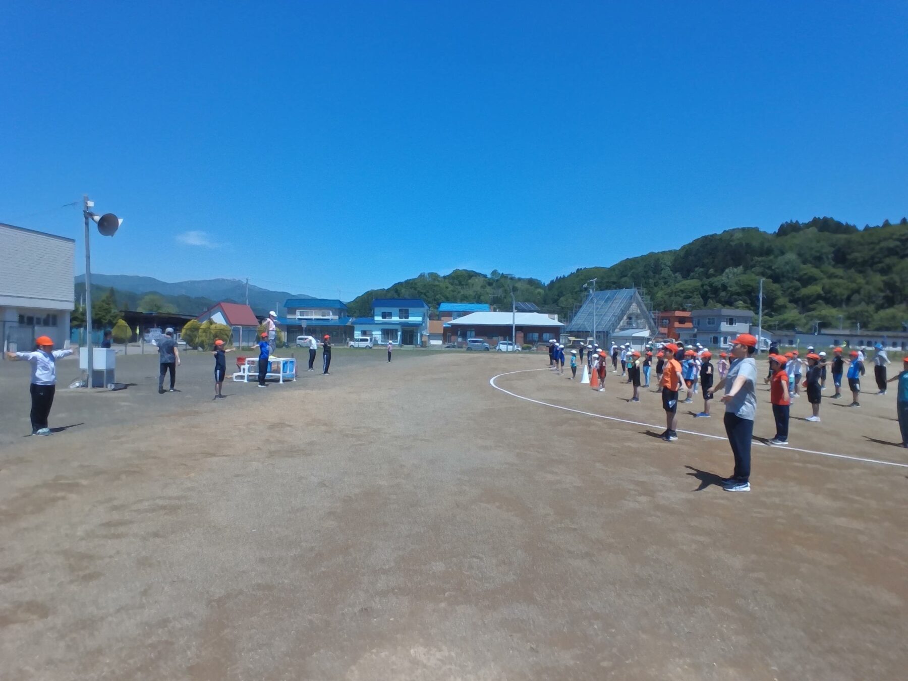 運動会全体練習が始まりました 4枚目写真