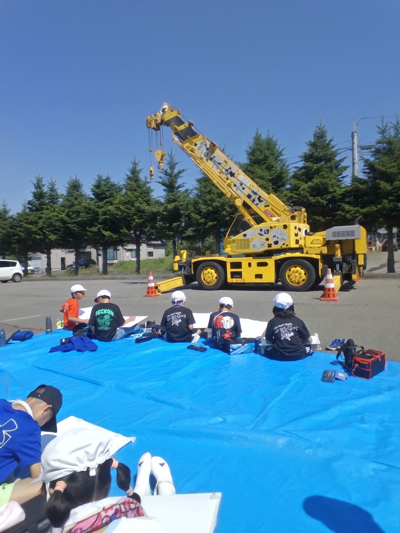 きりんクレーンがきました 2枚目写真