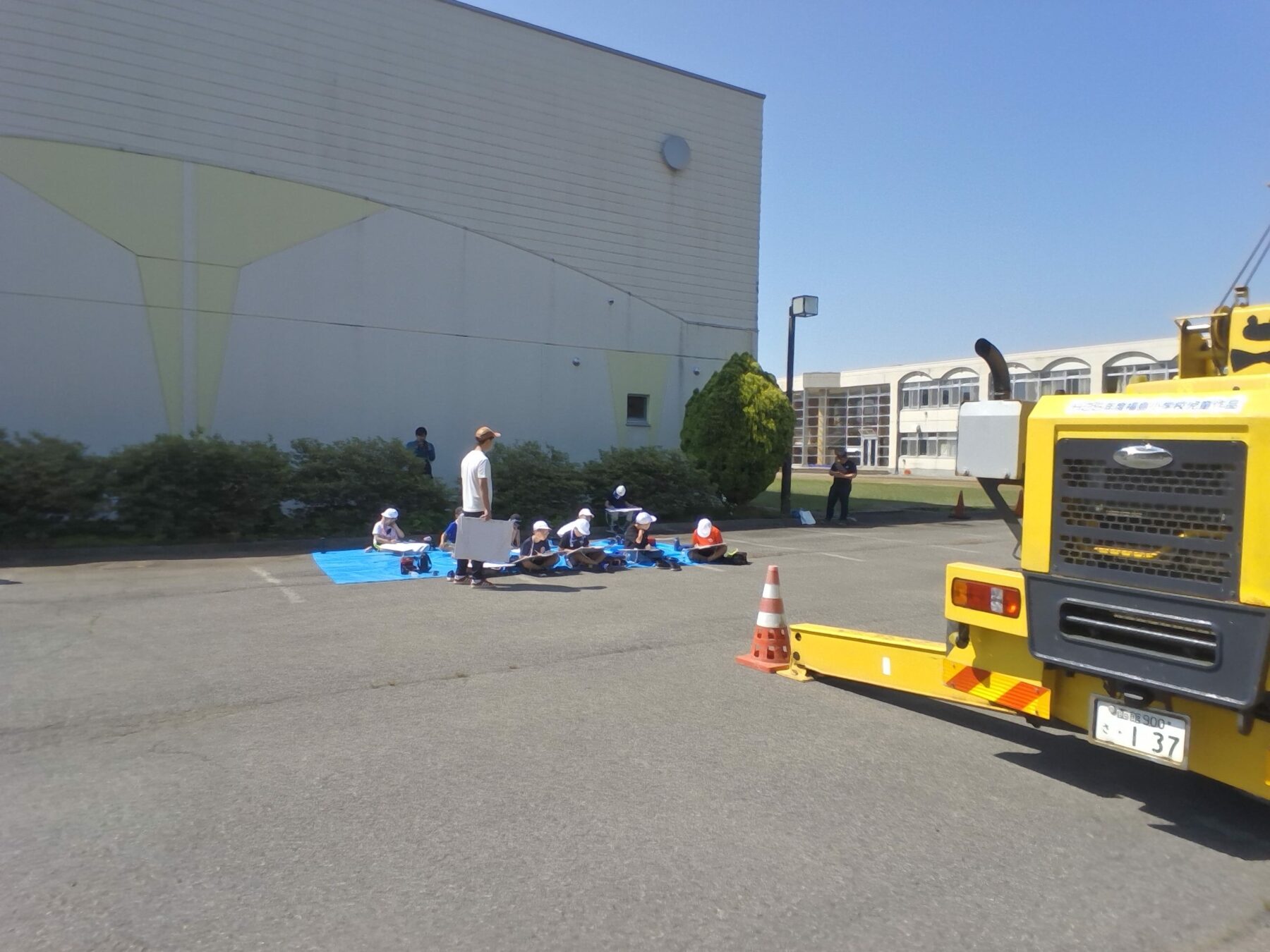 きりんクレーンがきました 3枚目写真